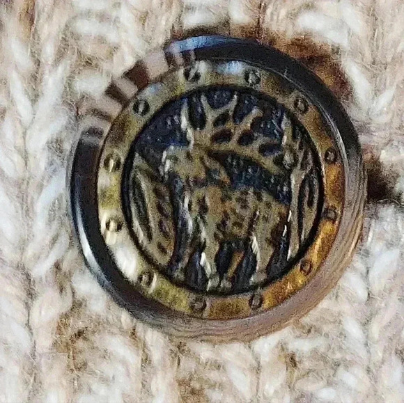 Nutcracker Vintage Holiday Christmas Embroidered Button Front Sweater Cardinal - Picture 6 of 10